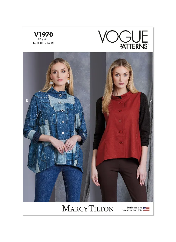 Voguepattern V1970 Misses' Jacket Mesh Jacket Canvas Jacket Denim Jacket