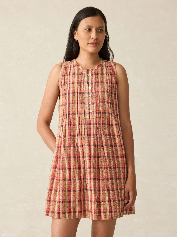 Isha Dress - Sunset Gingham Tunics Seasonal trendy