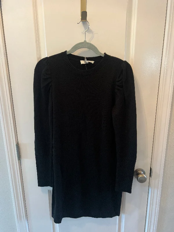 WAYF Crewneck Sweater Dress Women’s Size Small Black NWT Bright Pastel Dark