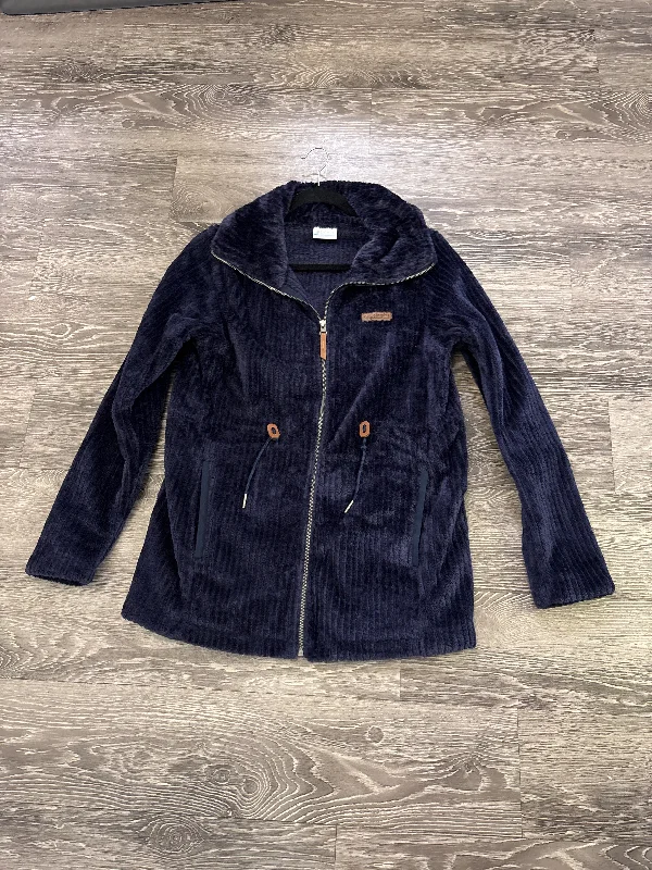 Columbia Ribbed Fuzzy Zip Jacket - small Faux Fur Jacket Real Fur Jacket Shearling Jacket