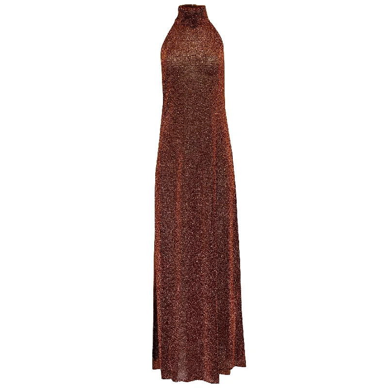 Lumiere Turtle Neck Dress Brown