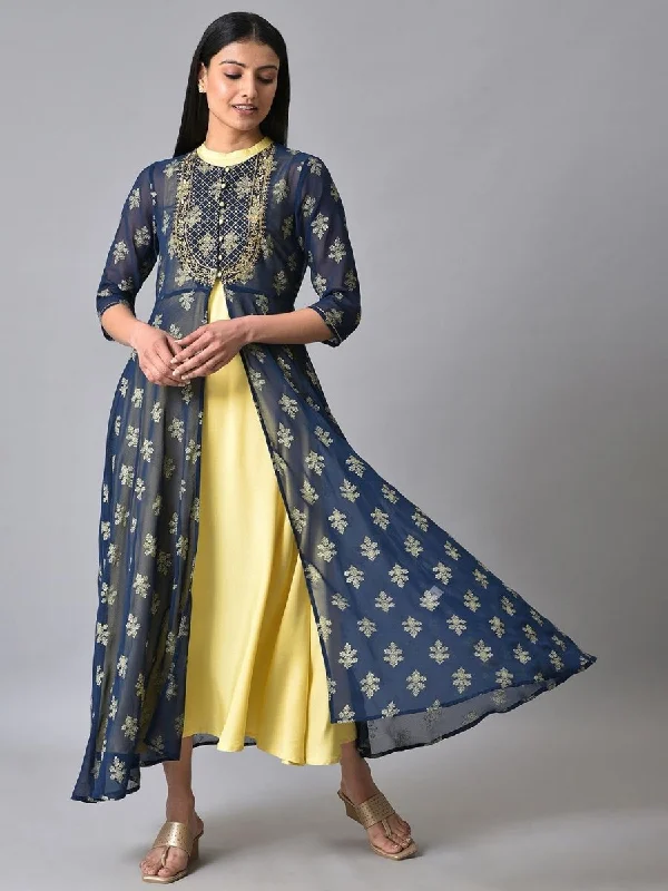AURELIA Ethnic Motifs Print Maxi Ethnic Dress