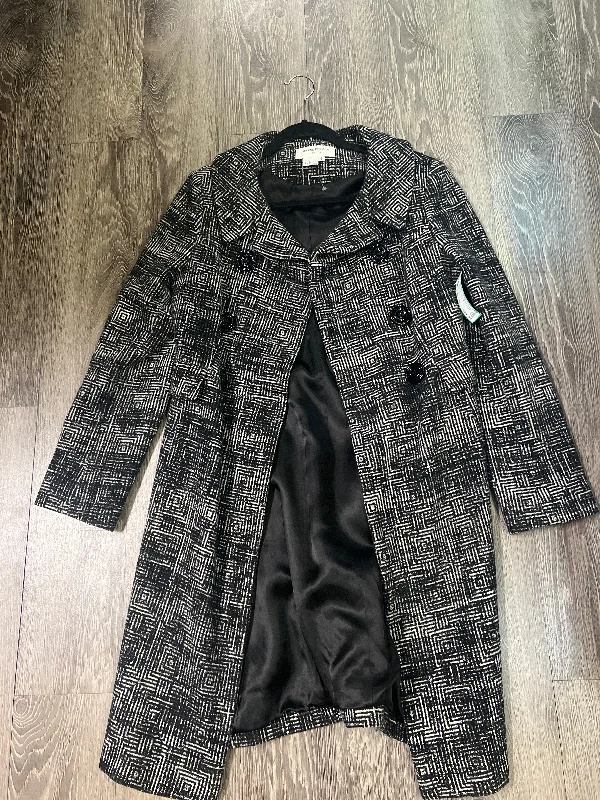 Helene Berman Squares Button Long Jacket (Size Small) Striped Jacket Polka Dot Jacket Floral Jacket
