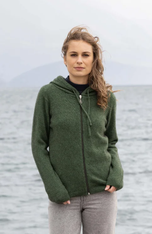 LADIES OULU HOODIE Hoodie with Button Classic Timeless