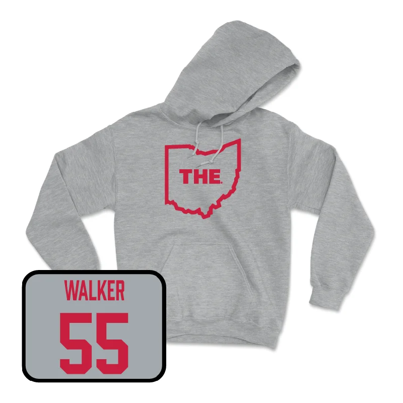 Sport Grey Women's Basketball The Hoodie - Eboni Walker Hoodie with Pattern Geometric Abstract