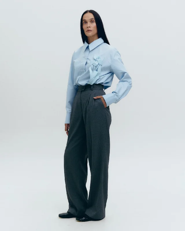 Grey pants Chic Checkered Pants