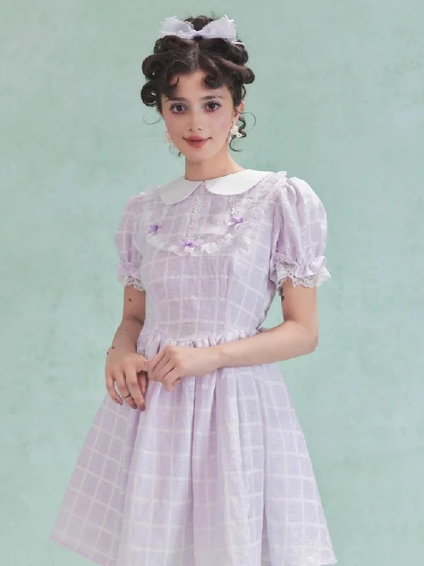 Bubble Sleeve Back Cake Hem Doll Dress【s0000006967】 empire Waist empire