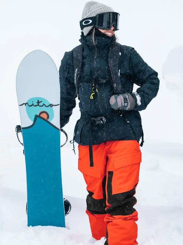 Womens V.Co At Stretch Gore-Tex Pants - Orange Shock Classic Straight-Leg Pants