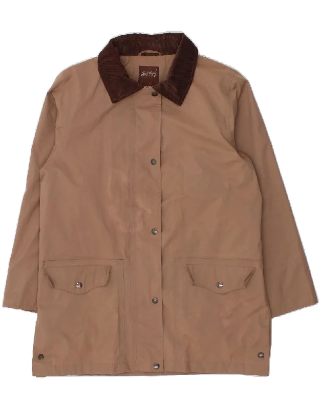 JACK MURPHY Womens Windbreaker Jacket US 10 Large Beige Polyester Belted Jacket Elasticated Jacket Padded Jacket