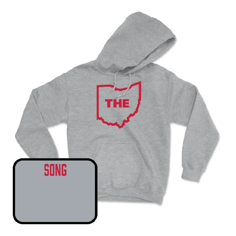 Sport Grey Women's Golf The Hoodie - Meijin Song Hoodie with Hem Fringe Bohemian Relaxed Sport Grey Women's Golf The Hoodie - Meijin Song Hoodie with Hem Fringe Bohemian Relaxed