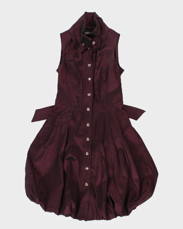 Vintage 90s Frank Lyman Iridescent Purple Dress - M