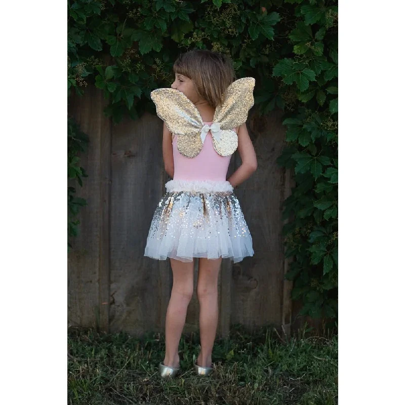 Gracious Gold Sequins Skirt And Wand cashmere skirt fine