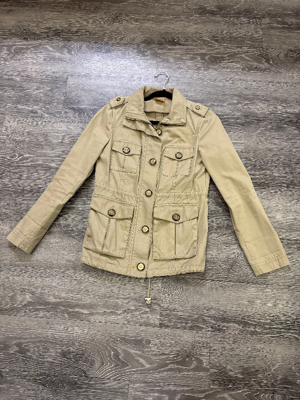 Tory Burch Zip Up 4 Pocket Khaki Jacket - size 4 Striped Jacket Polka Dot Jacket Floral Jacket