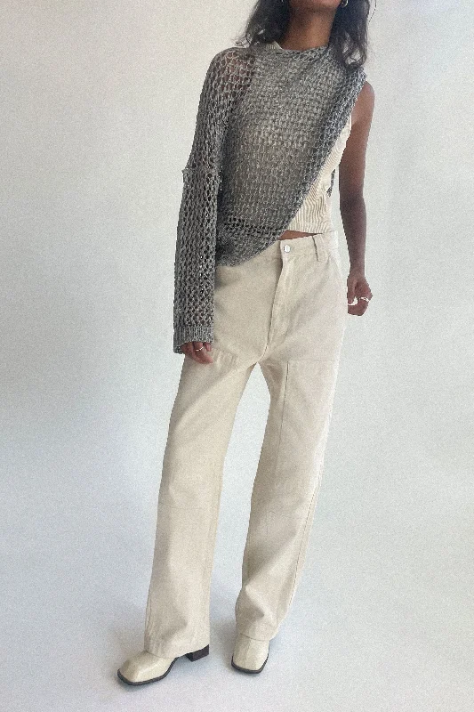 TWILL CARPENTER PANT Elegant High-Waist Pants