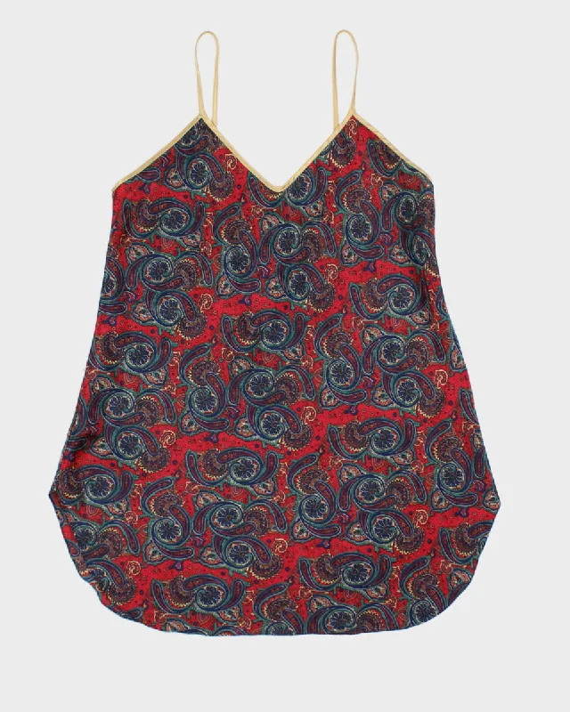 Vintage 90s La Senza Paisley Slip Dress - M