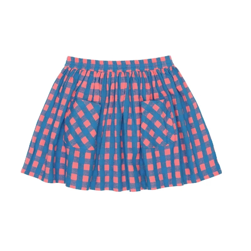 Plaid Twirl Skirt pleated skirt texture