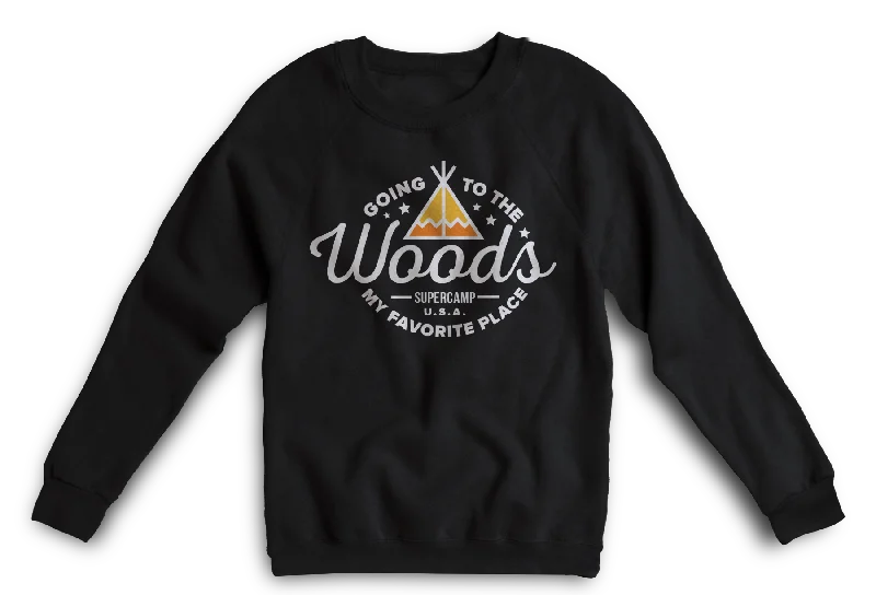 Going to the Woods Sweater - Unisex Boxy Sweater Fitted Sweater A-Line