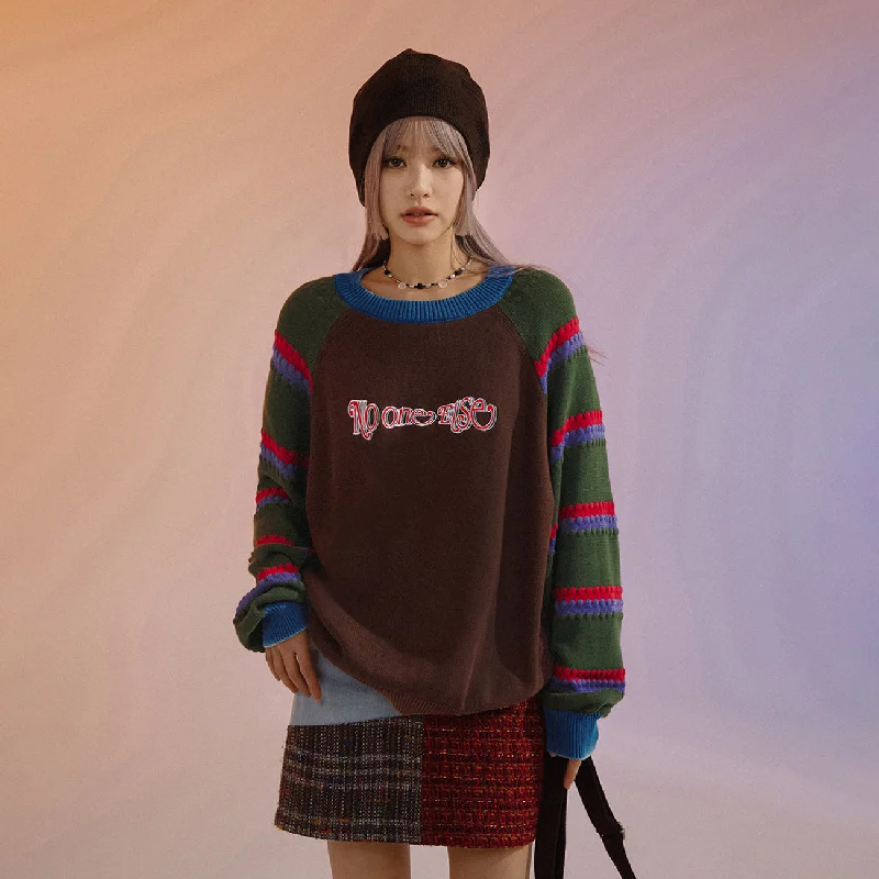 Embroidered Raglan Knit Sweater Chenille Fabric Brocade Fabric Lace Fabric
