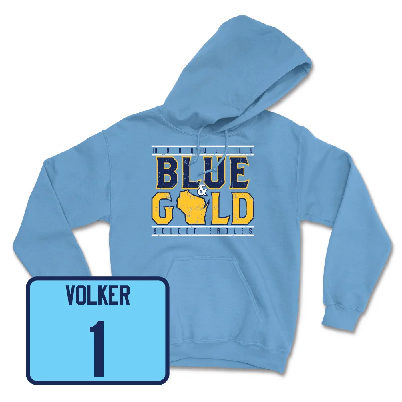 Championship Blue Women's Basketball State Hoodie - Lee Volker Hoodie with Relaxed Fit Easy Casual
