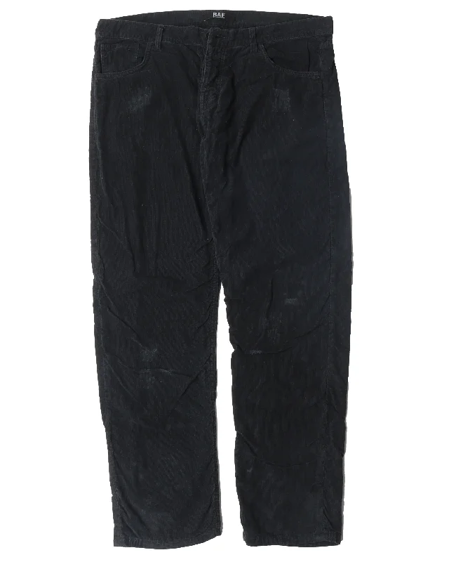 Distressed/Wrinkled Corduroy Pants Casual Track Pants