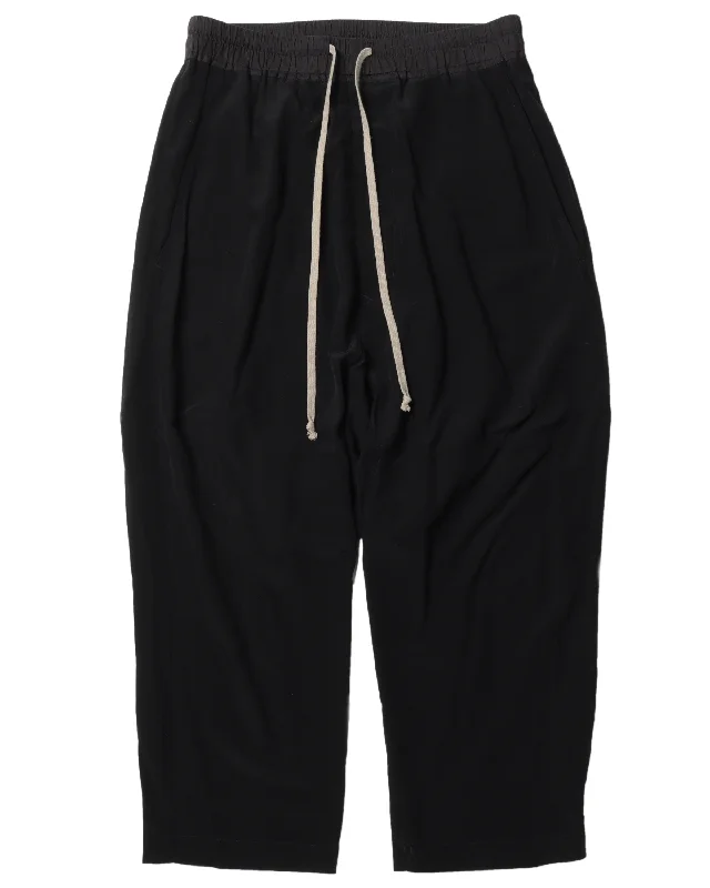 SS18 "DIRT" Drop-Crotch Silk Pants Soft Wool Pants