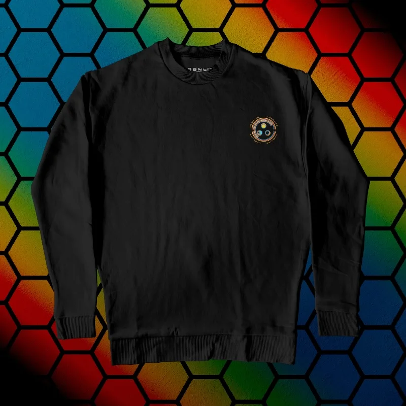 Anaglyphic Logo Sweatshirt Hoodie Crop Top Short Trendy