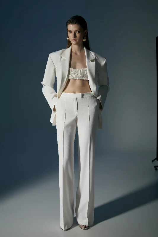 Empire Pants Relaxed High-Waist Trousers