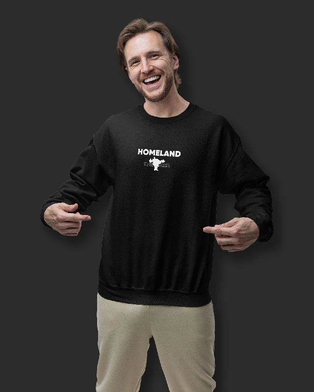 Dhanwaad Drop Shoulder Sweatshirt: Black Hoodie with Lining Warm Insulated