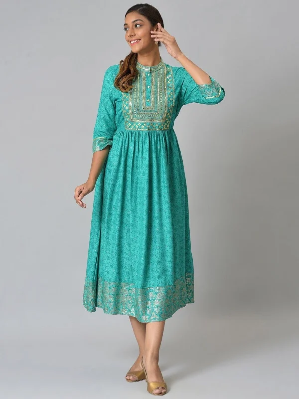 AURELIA Printed Ethnic Motifs Dress