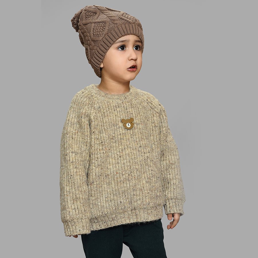 Neutral Love Chunky Knitted Sweater Soft Cozy Warm
