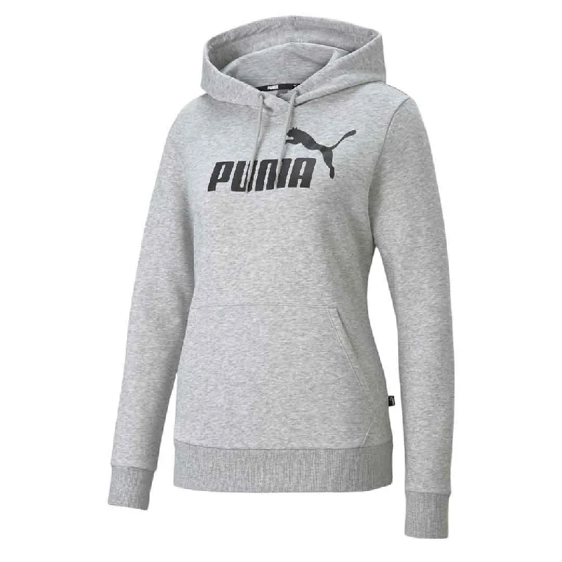 Puma - Women's Essentials Logo Hoodie (586788 04) Hoodie with Hem Embroidery Detailed Premium