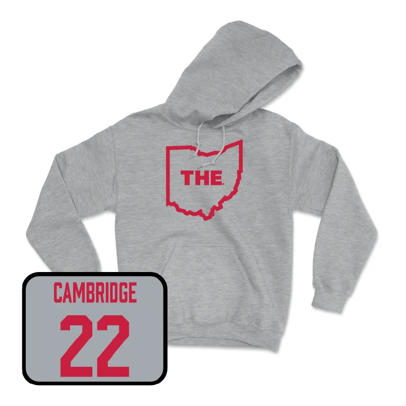 Sport Grey Women's Basketball The Hoodie - Jaloni Cambridge Hoodie with Pastel Soft Subtle Sport Grey Women's Basketball The Hoodie - Jaloni Cambridge Hoodie with Pastel Soft Subtle