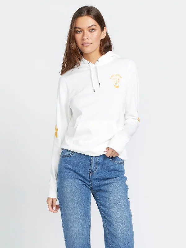 Truly Deal Hoodie - Star White Cotton Hoodie Fleece Lining Warmth