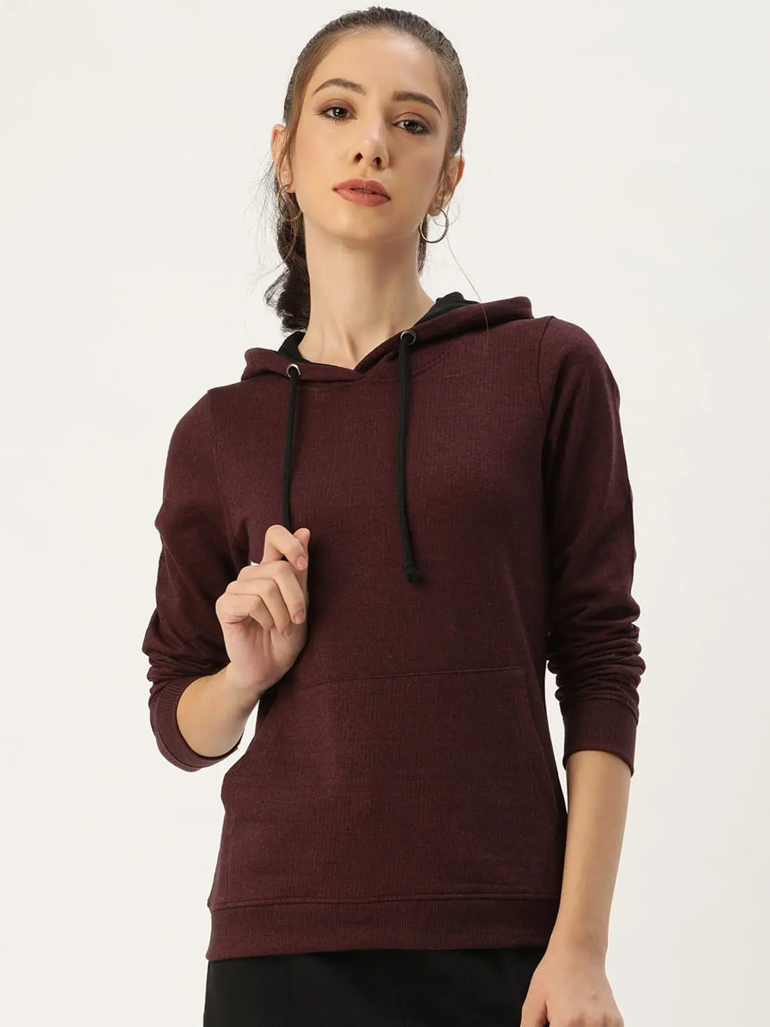 Women Solid Vine Full Sleeve Jacket Wool Jacket Cashmere Jacket Tweed Jacket