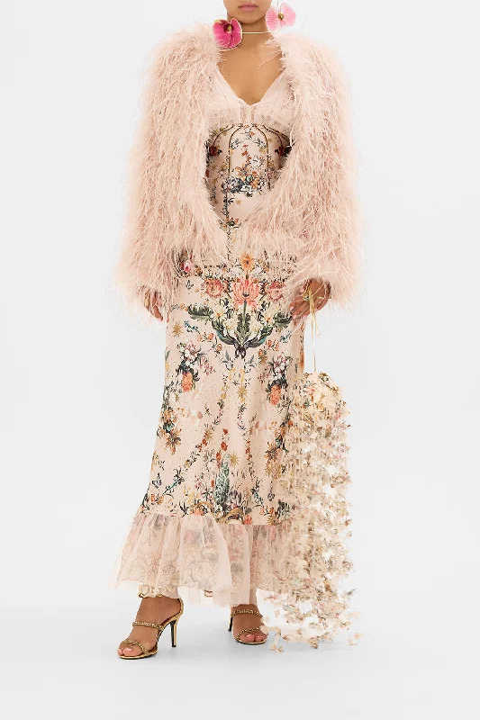 FEATHER JACKET ROSE GARDEN REVOLUTION Jacket Blazer Coat