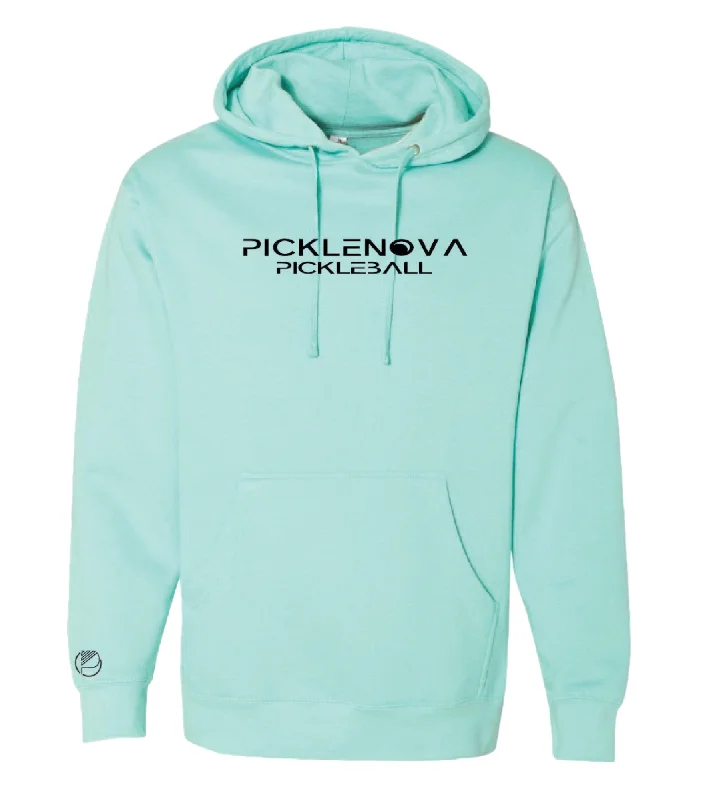 The Nova  Performance Hoodie - Mint Hoodie with Hidden Zipper Minimalist Clean