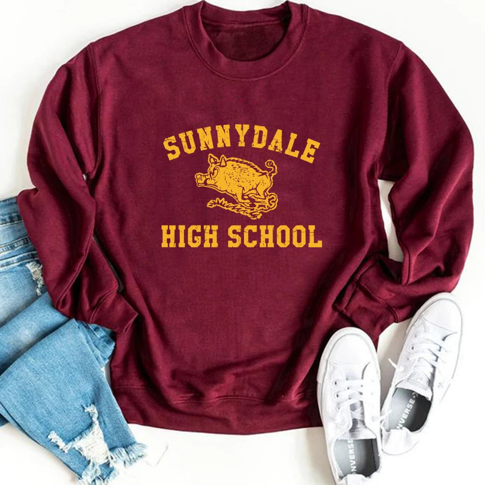 Sunnydale High School Sweatshirt Hellmouth Buffy The Vampire Slayer Hoodie with Drop Shoulder Relaxed Streetwear Sunnydale High School Sweatshirt Hellmouth Buffy The Vampire Slayer Hoodie with Drop Shoulder Relaxed Streetwear