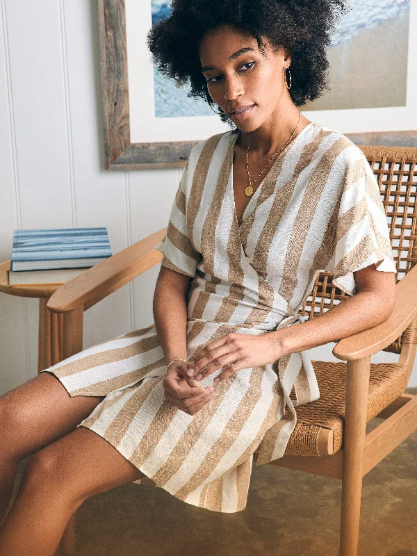 Willow Dress - Bronze Stripe Tunics Distressed trendy