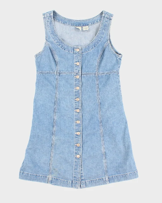 Vintage 90s Gap Denim Button Up Dress - S
