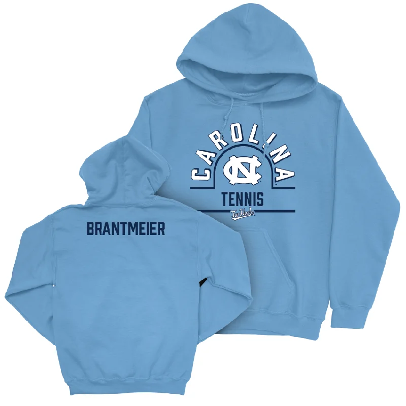 UNC Women's Tennis Carolina Blue Classic Hoodie  - Reese Brantmeier Hoodie with Frayed Bohemian Relaxed