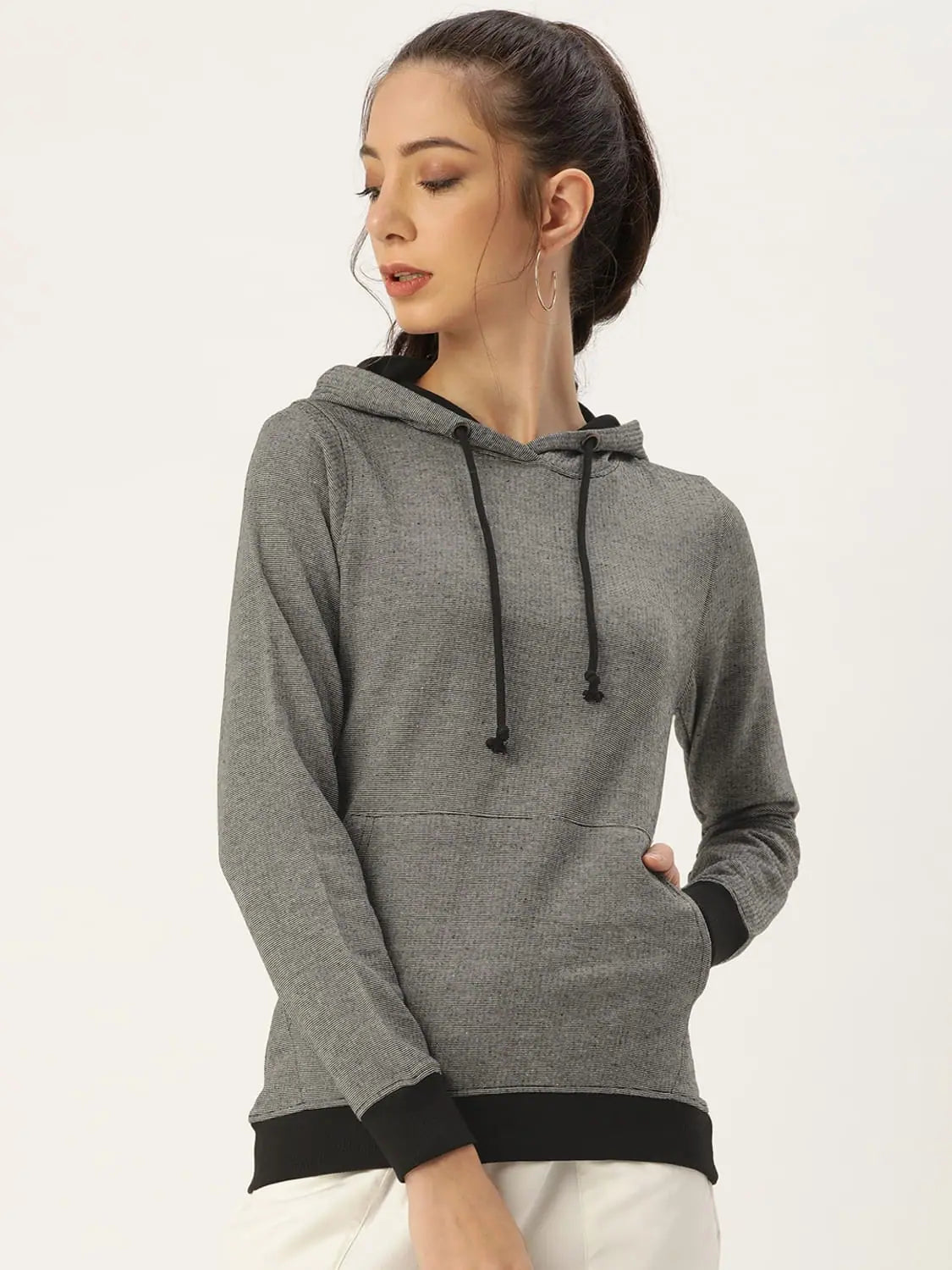 Women Solid Grey Full Sleeve Jacket Jacket Blazer Coat