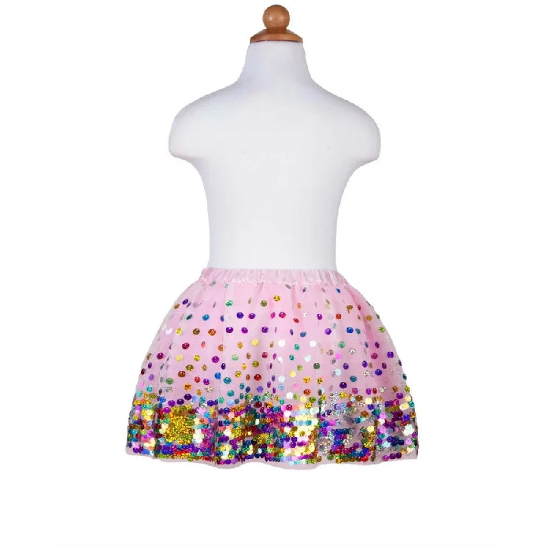 Party Fun Sequin Skirt Size 4-7 tiered skirt playful