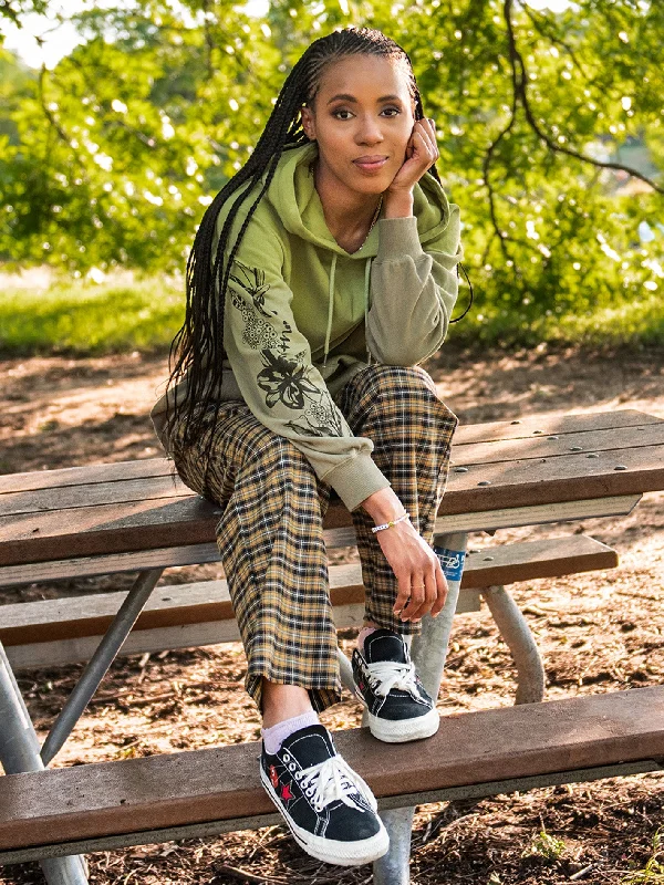 Dede Boyfriend Hoodie - Island Green Hoodie with Color Block Contrast Stylish