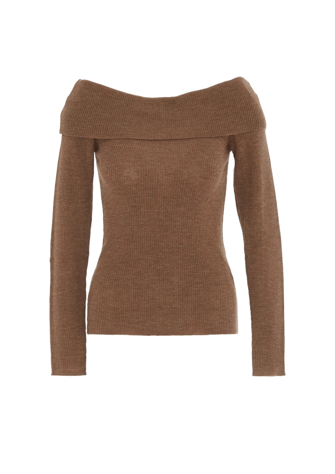 LOULOU OFF THE SHOULDER SWEATER Graphic Sweater Embroidered Appliqued