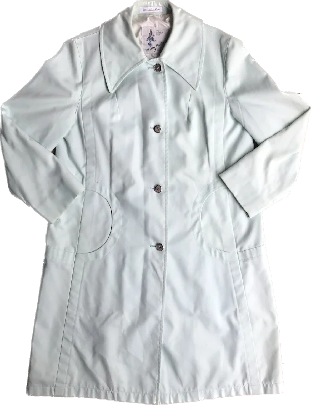 80s Misty Harbor Minty Trench Jacket     M Jersey Jacket Tulle Jacket Batik Jacket