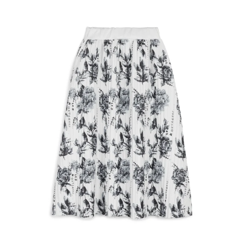 Flowers Marlene Skirt zip skirt side