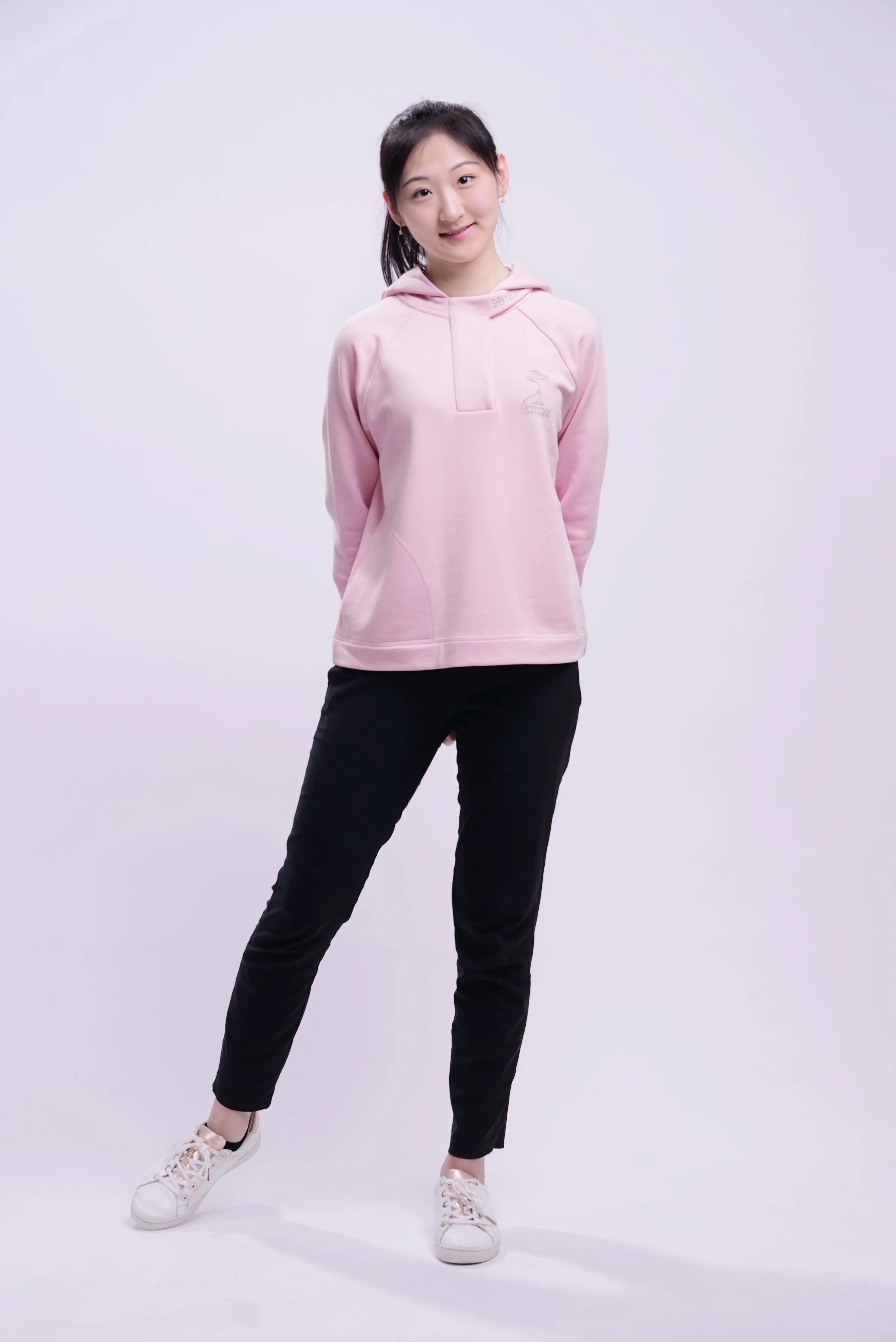 Women's Timeless Virtues Hoodie Light Pink Graphic Hoodie Design Print