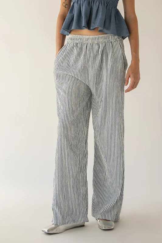 RELAXED FIT PINSTRIPE PANTS Modern Skinny Pants