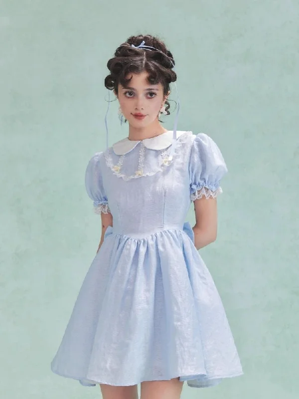 Bubble Sleeve Back Cake Hem Doll Dress【s0000006966】 sweetheart Neckline Romantic