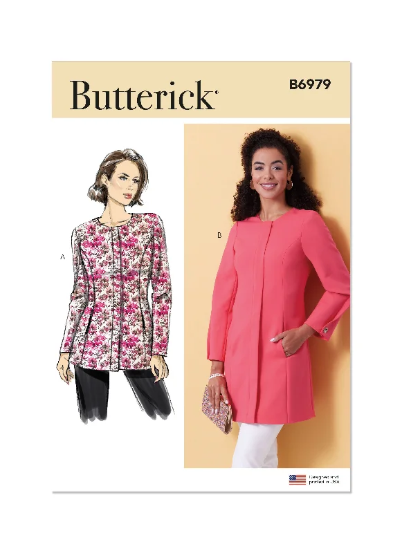 Butterick Pattern B6979 Misses' Jacket Plaid Jacket Tartan Jacket Houndstooth Jacket
